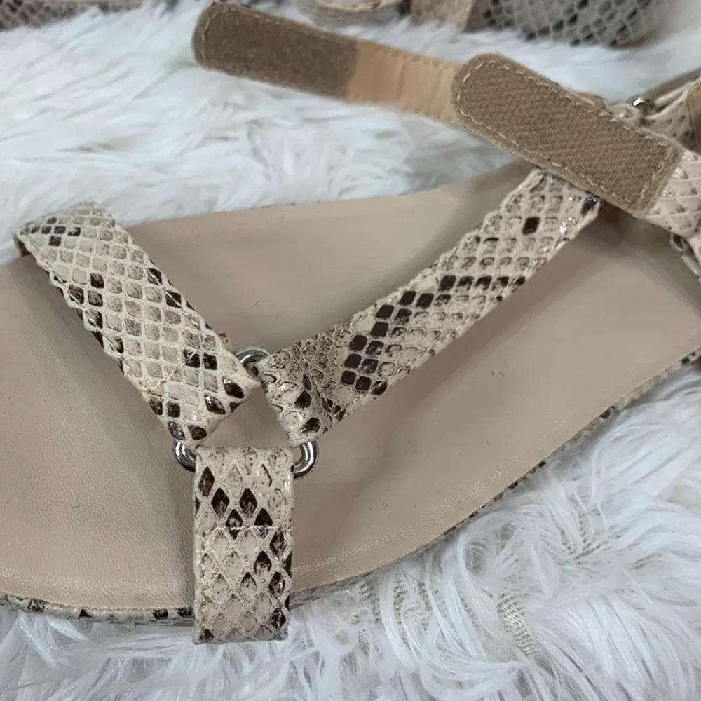 Restricted Snakeskin Sandals- NWT